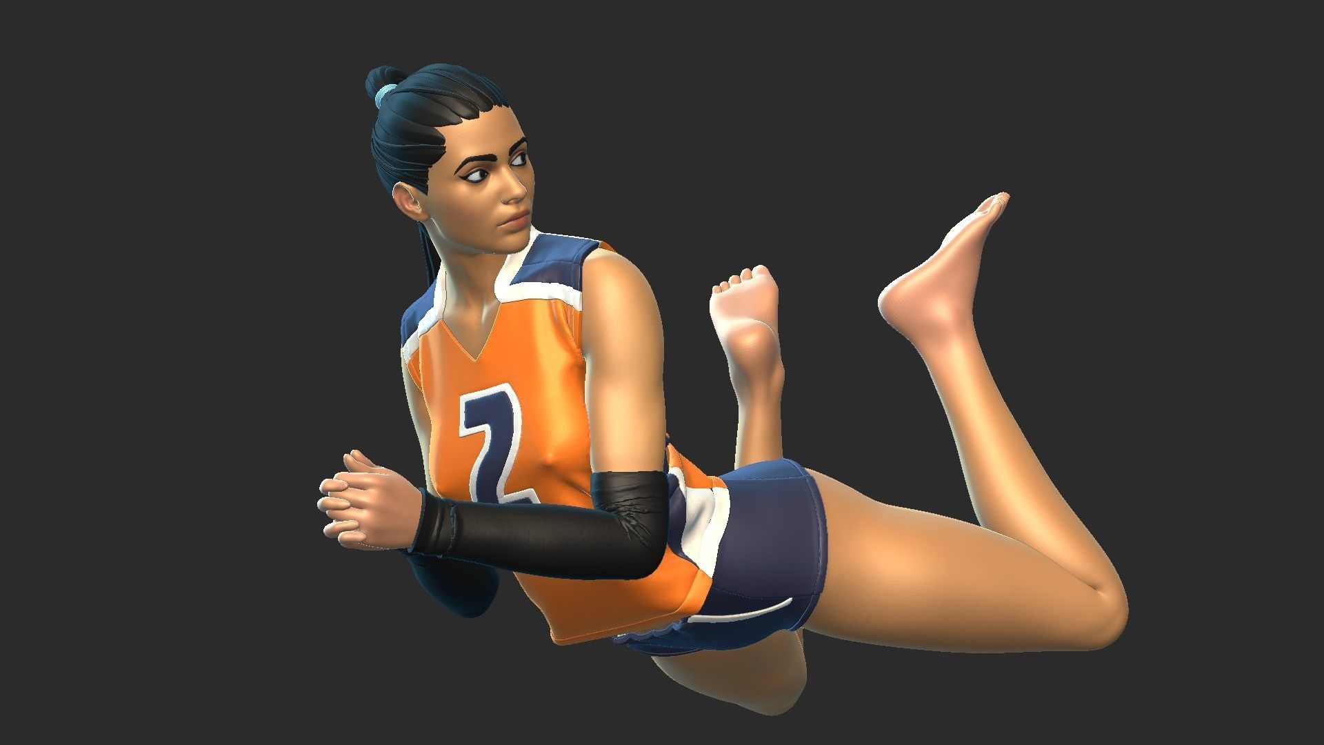 Popular Volleyball Girl 3D print model_4