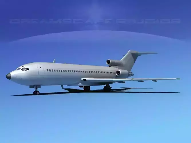 Boeing 727-100 Bare Metal