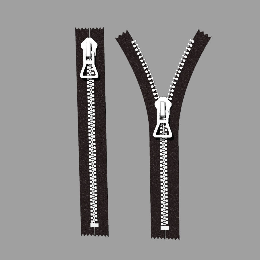 zipper zipper zippers free 3D model CGTrader