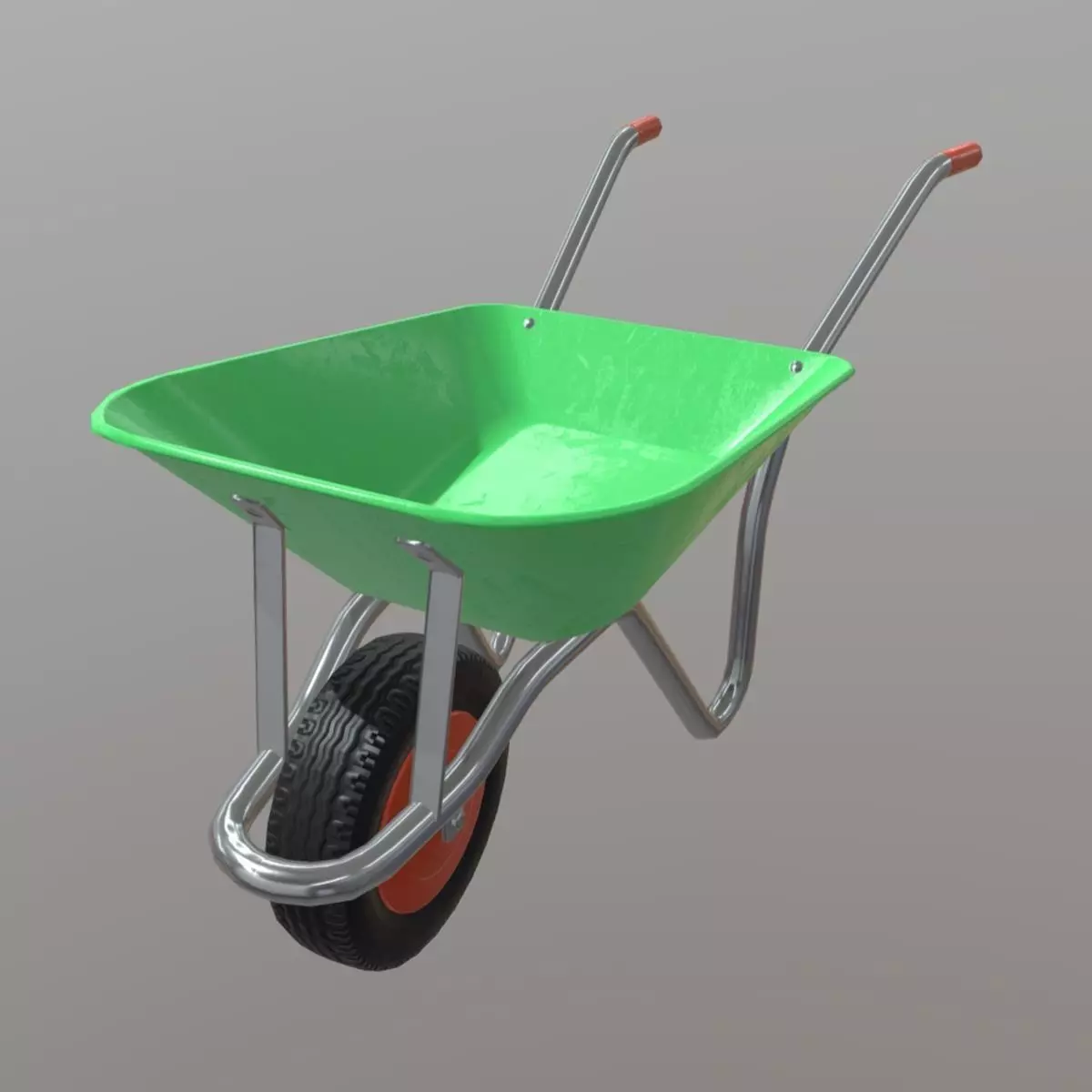CC0 - Wheelbarrow Free low-poly 3D model_0