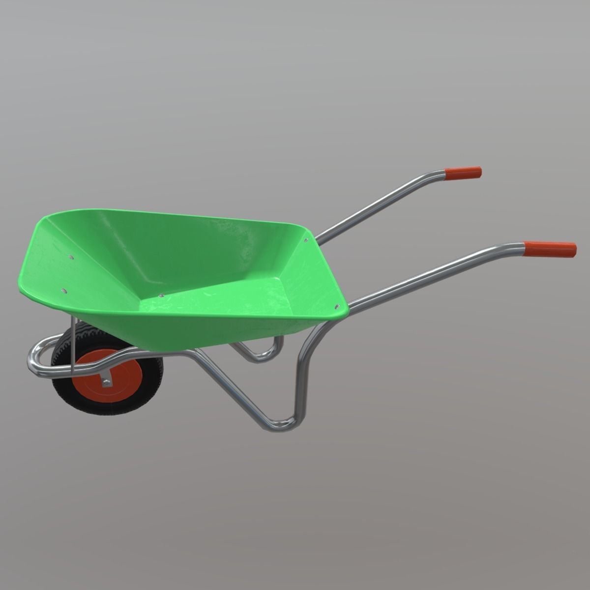CC0 - Wheelbarrow Free low-poly 3D model_1