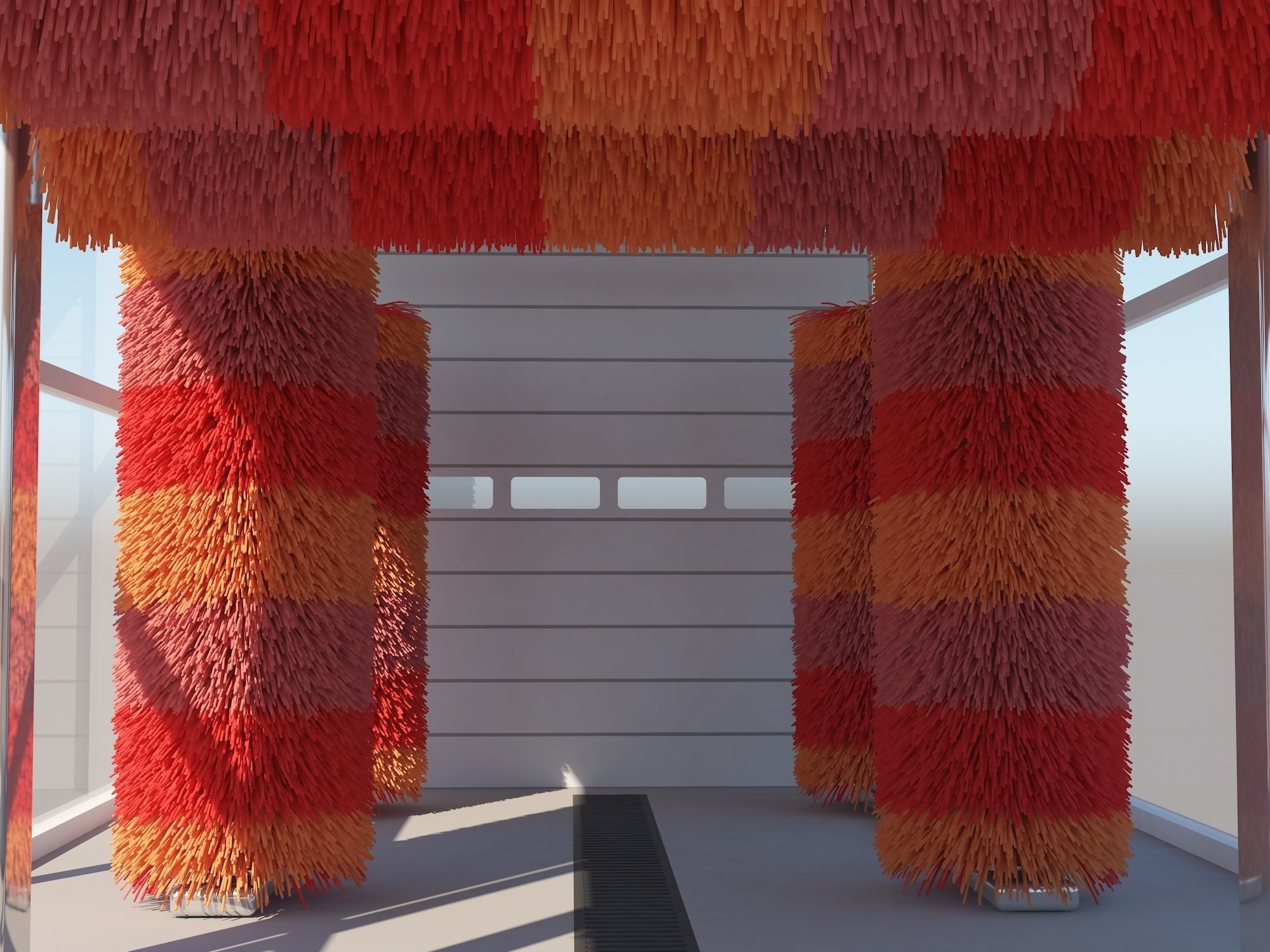 Tunnel Car Wash 3D model_6