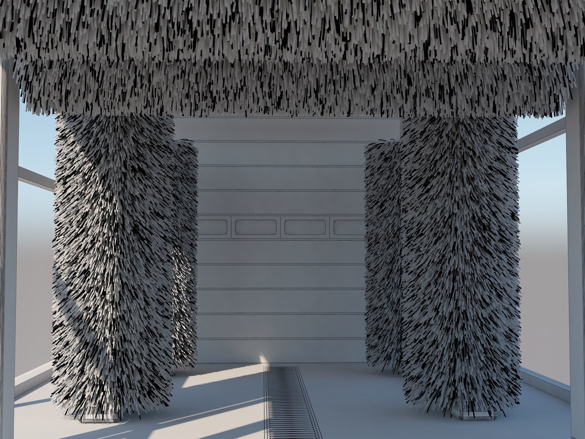 Tunnel Car Wash 3D model_7