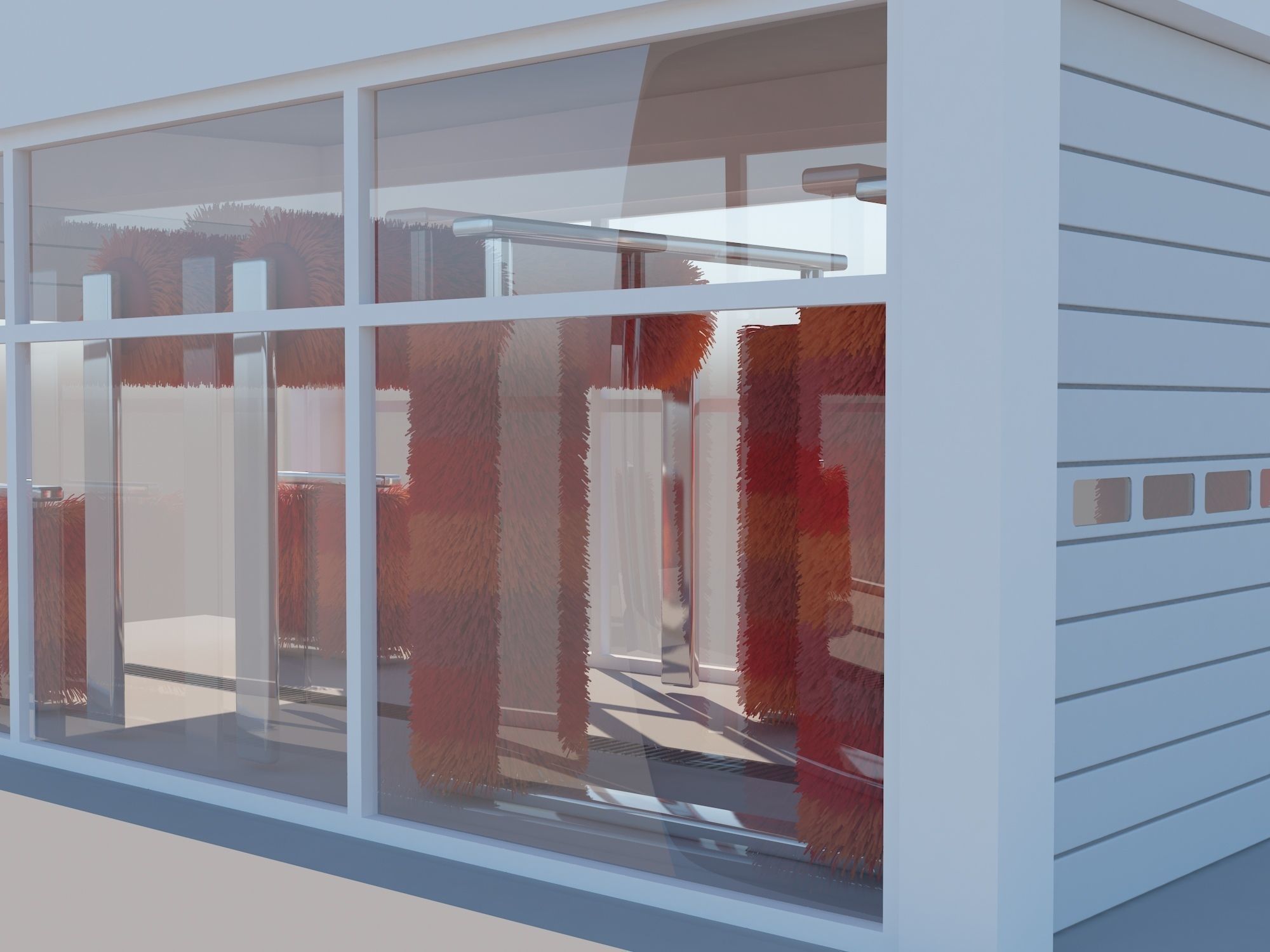 Tunnel Car Wash 3D model_8