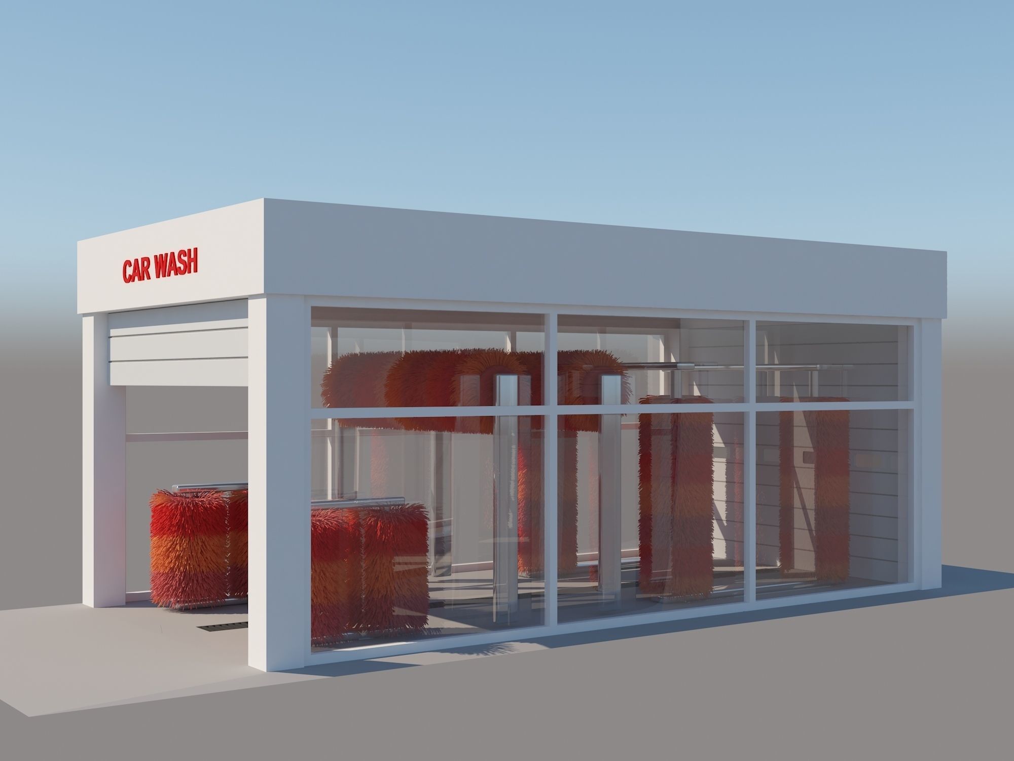 Tunnel Car Wash 3D model_4