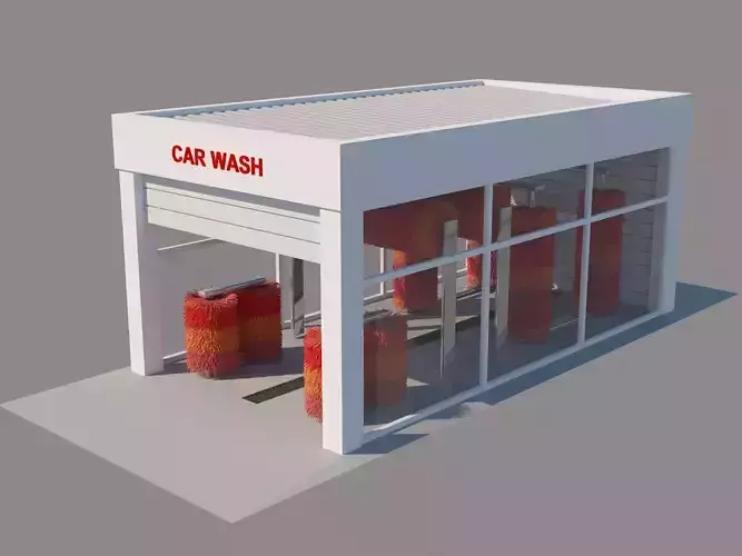 Tunnel Car Wash 3D model