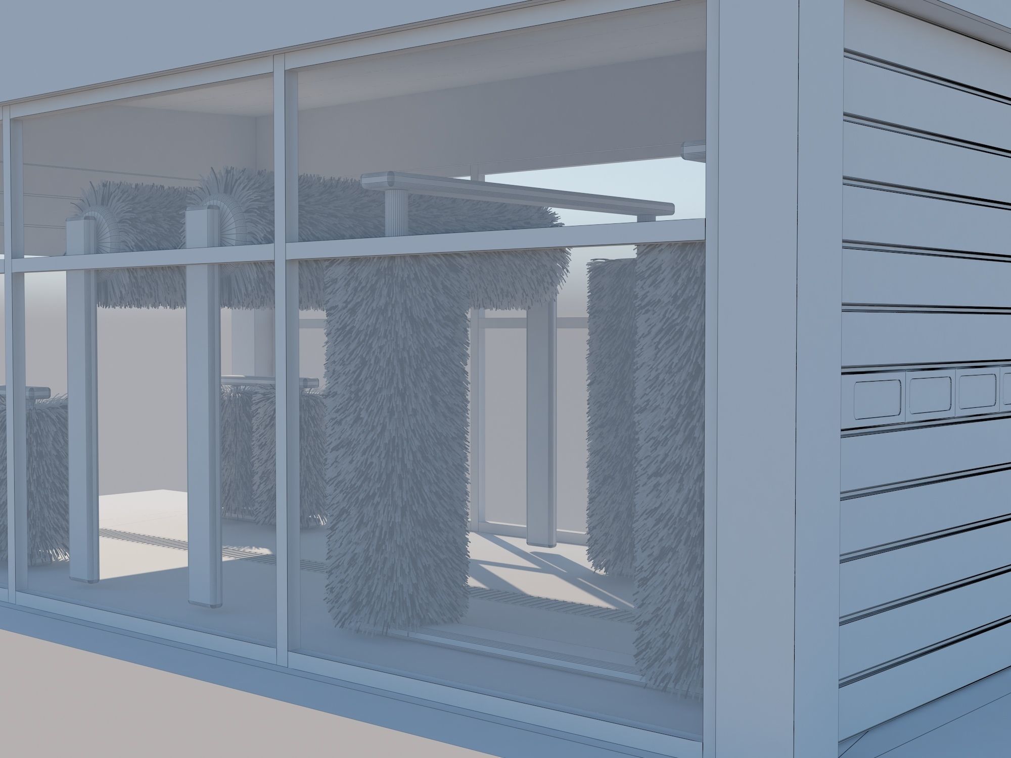 Tunnel Car Wash 3D model_9