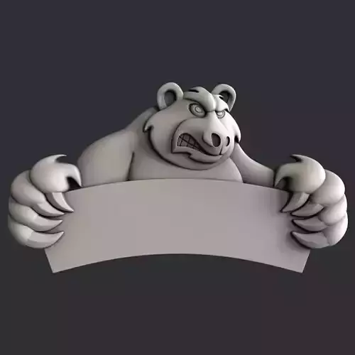 3d STL models for CNC bear