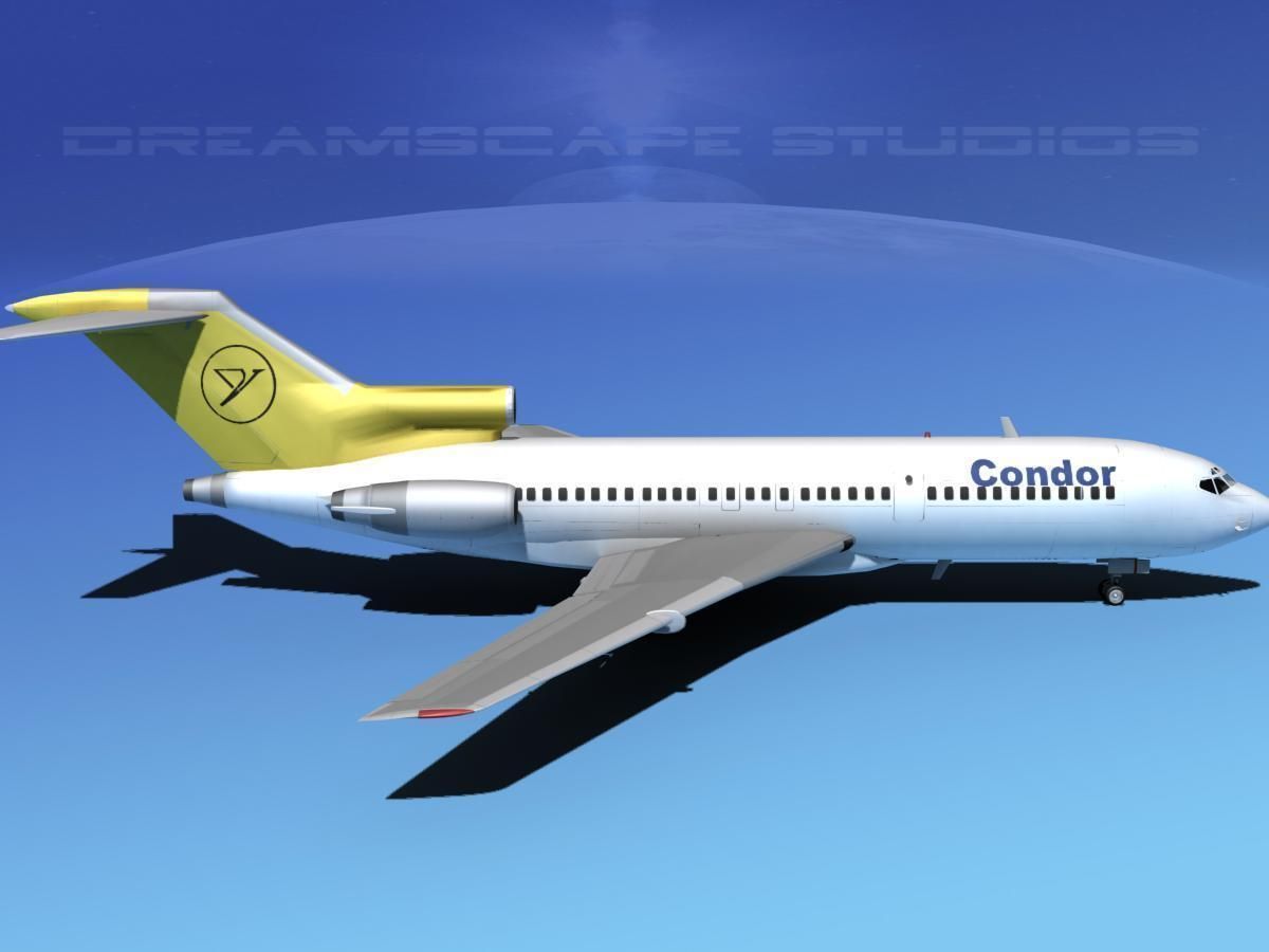 Boeing 727-100 Condor 3D model_4