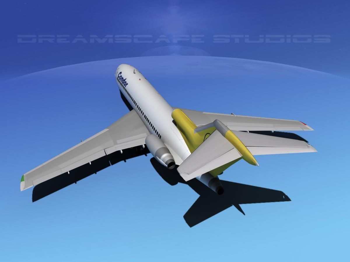 Boeing 727-100 Condor 3D model_7