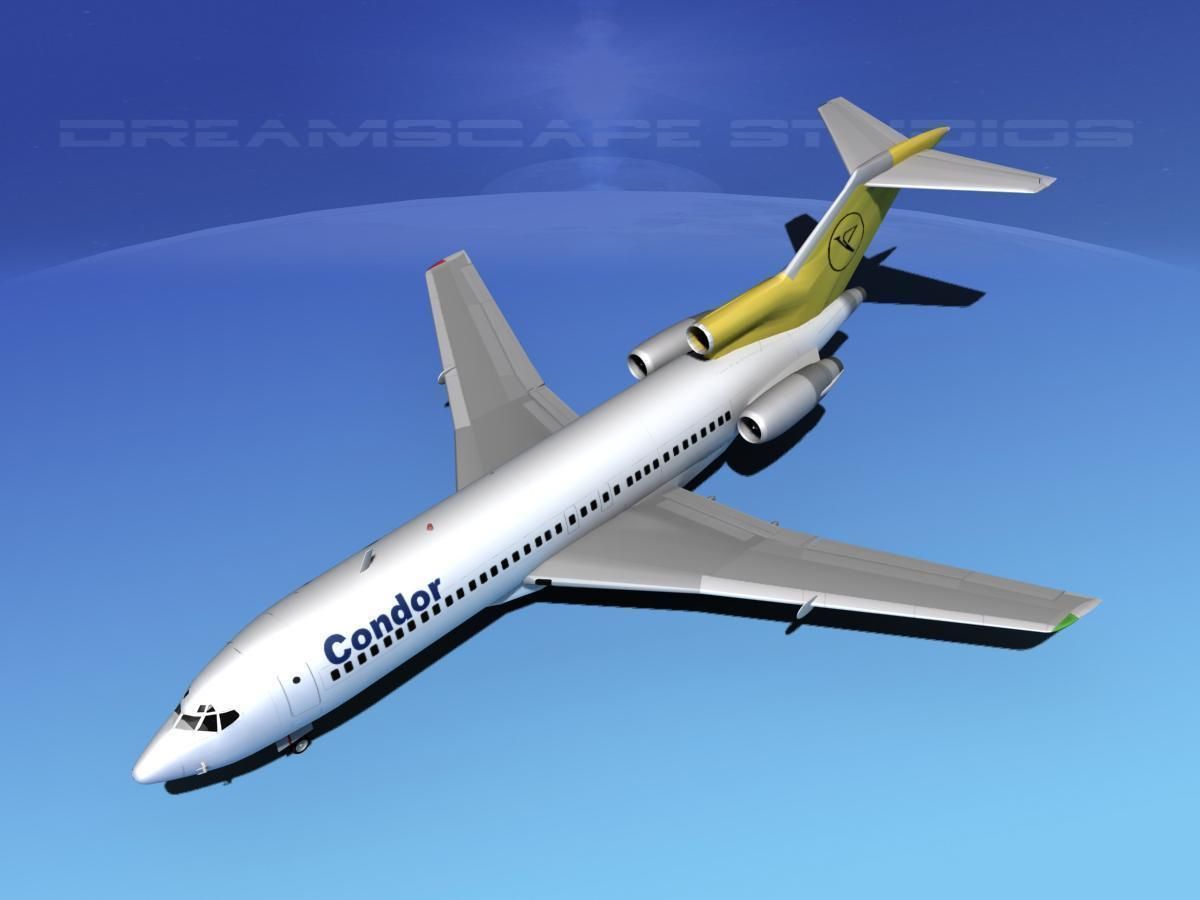 Boeing 727-100 Condor 3D model_10