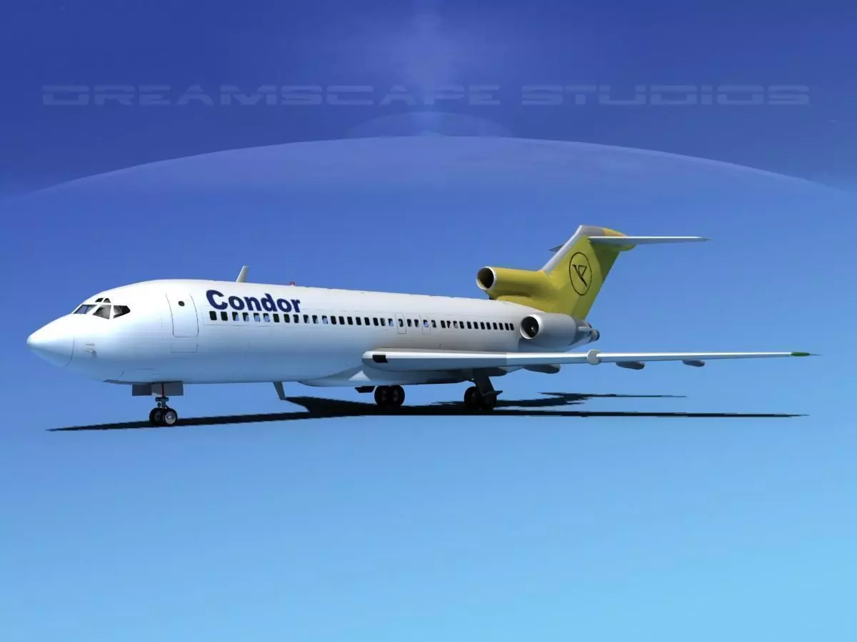 Boeing 727-100 Condor 3D model_0