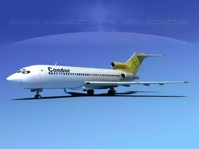 Boeing 727-100 Condor 3D model Boeing 727-100 Condor 3D model