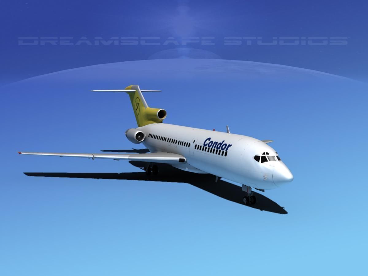 Boeing 727-100 Condor 3D model_2