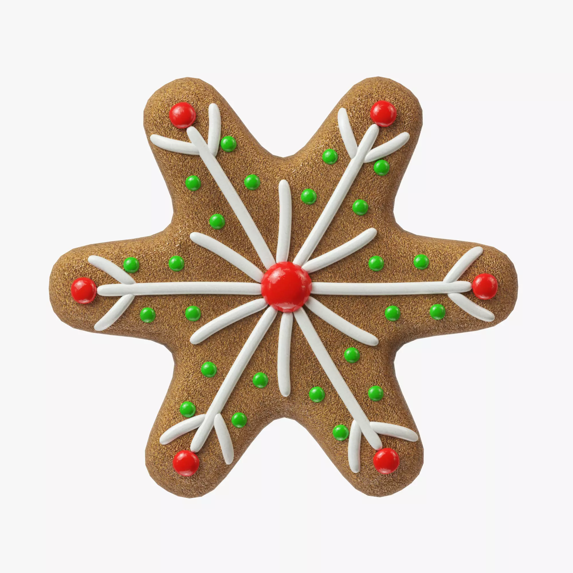 gingerbread cookie 12 3D model