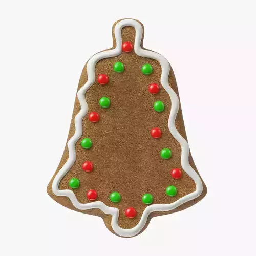 gingerbread cookie 11 3D model
