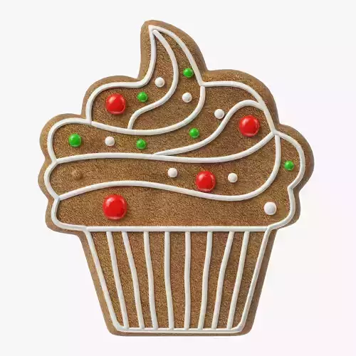 gingerbread cookie 10 3D model