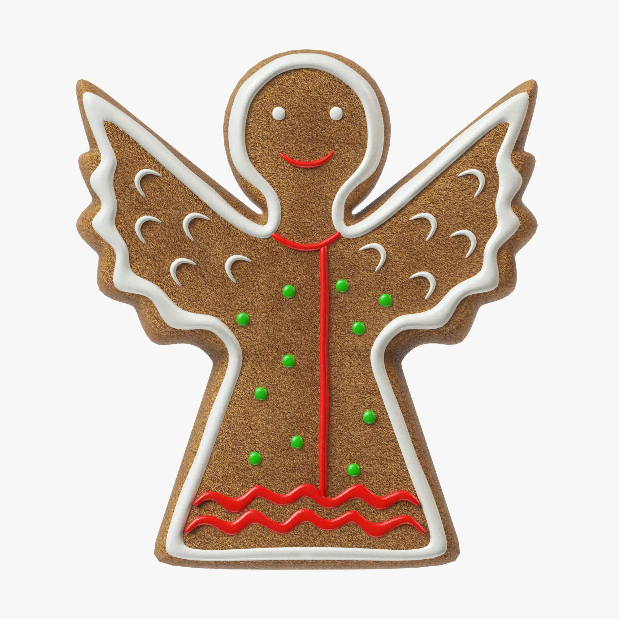gingerbread cookie 09 3D model
