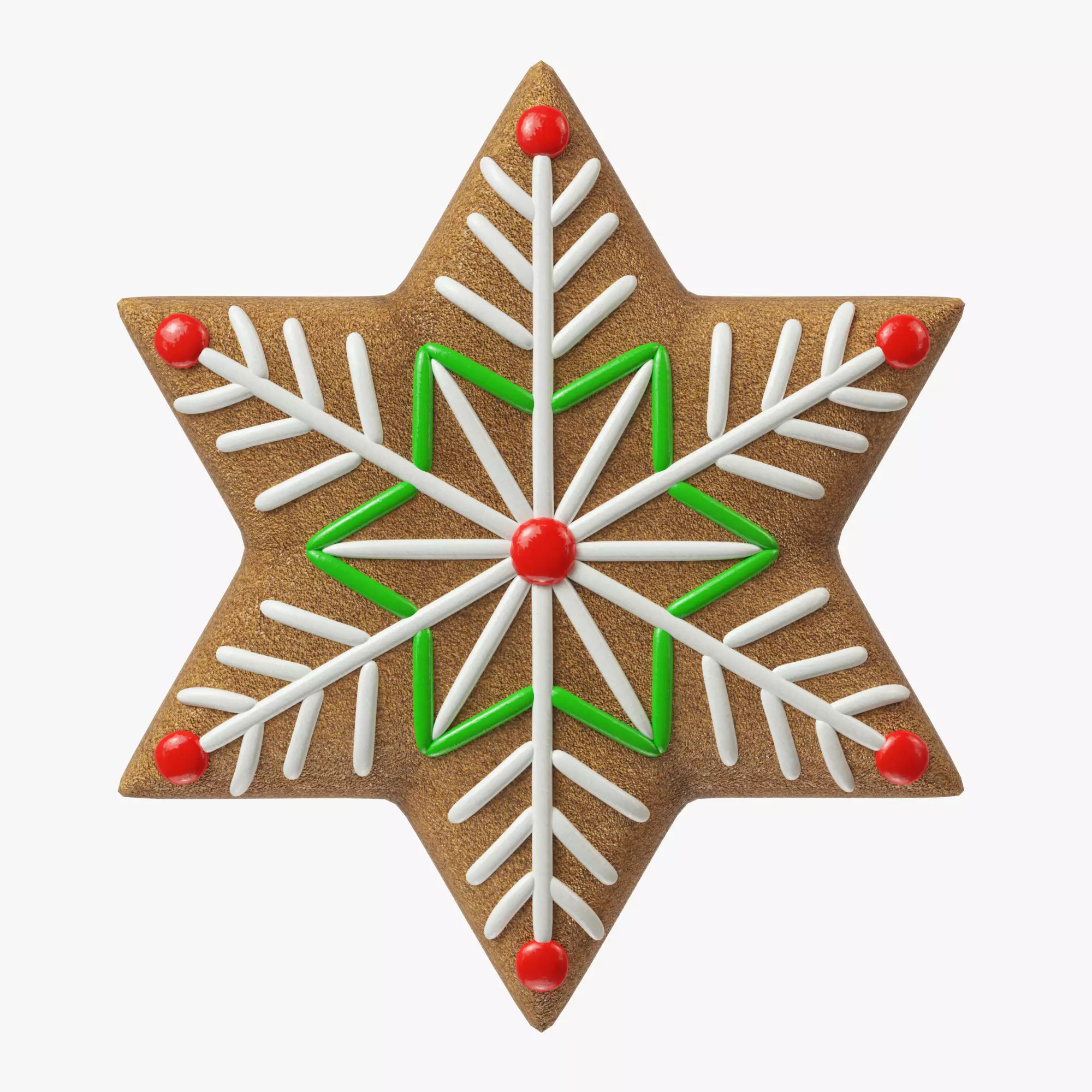gingerbread cookie 08 3D model