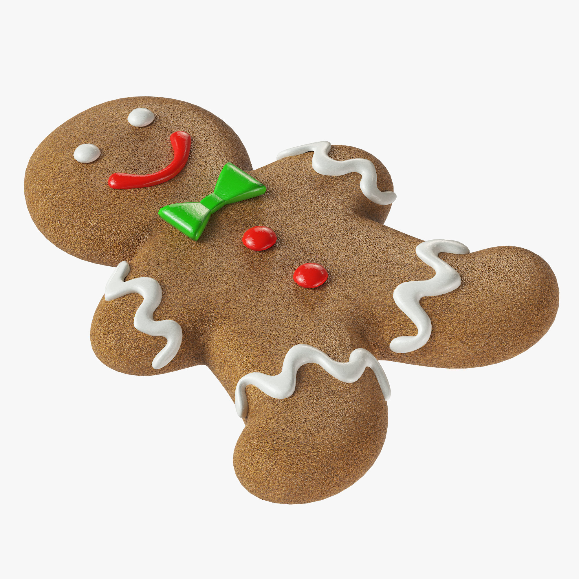 gingerbread cookie 07 3D model_1