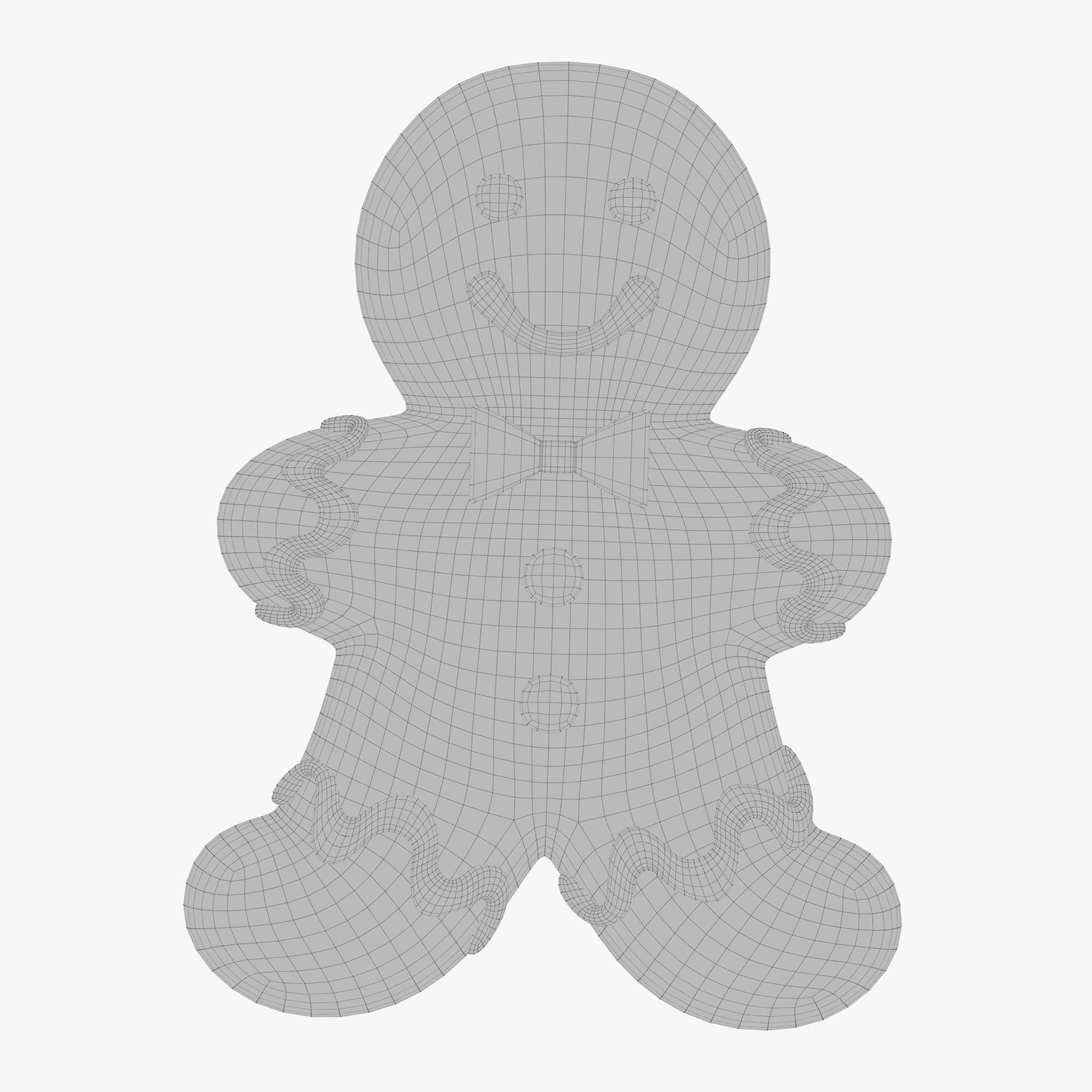 gingerbread cookie 07 3D model_5