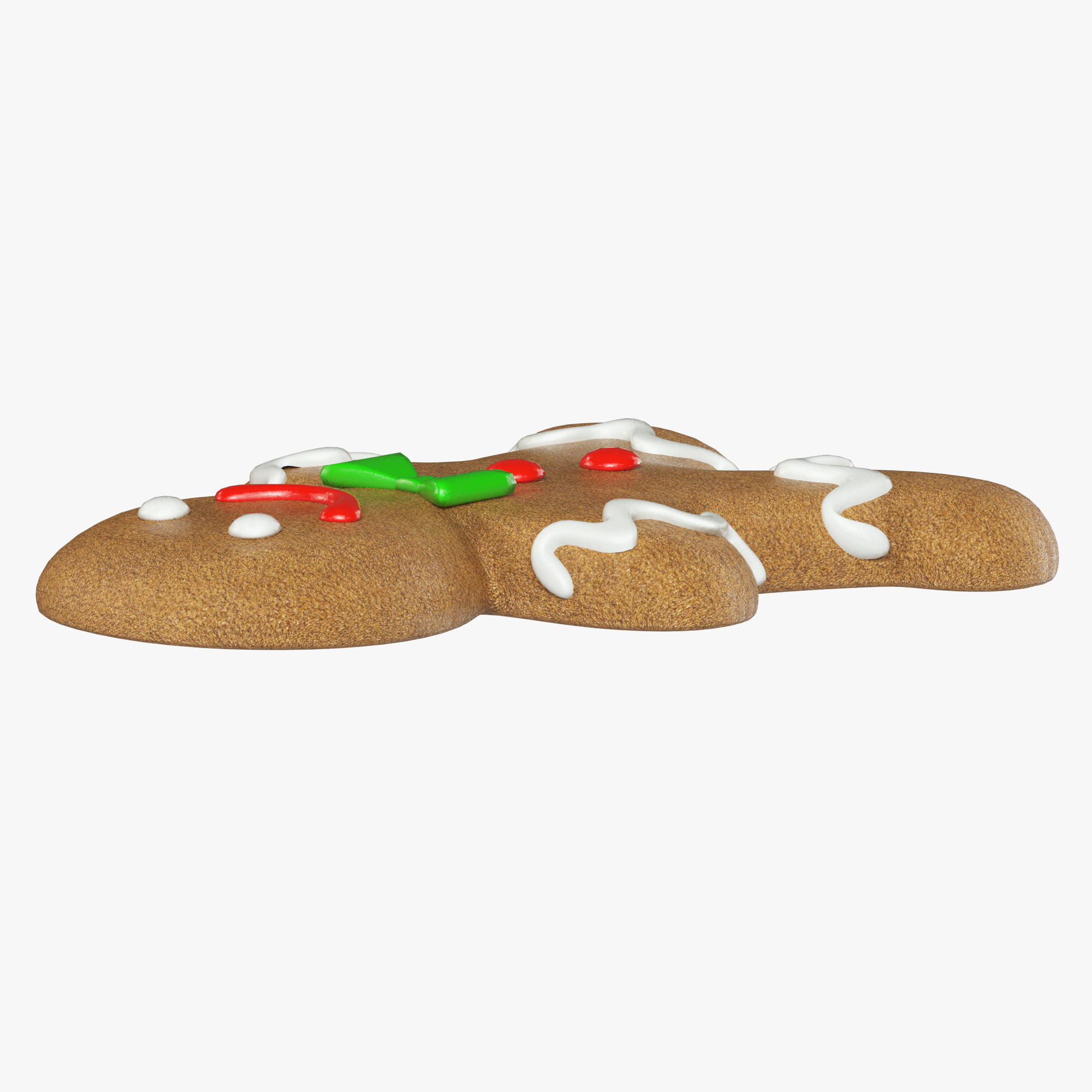gingerbread cookie 07 3D model_2