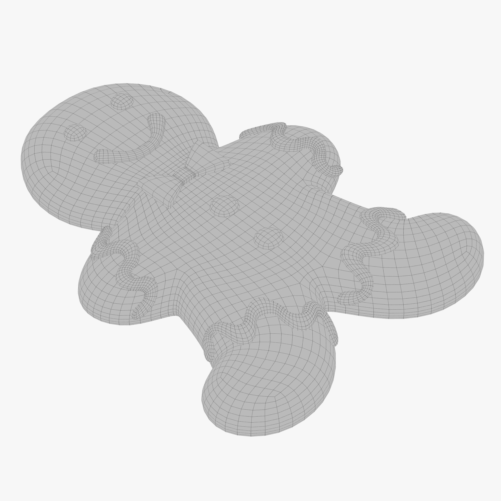 gingerbread cookie 07 3D model_3