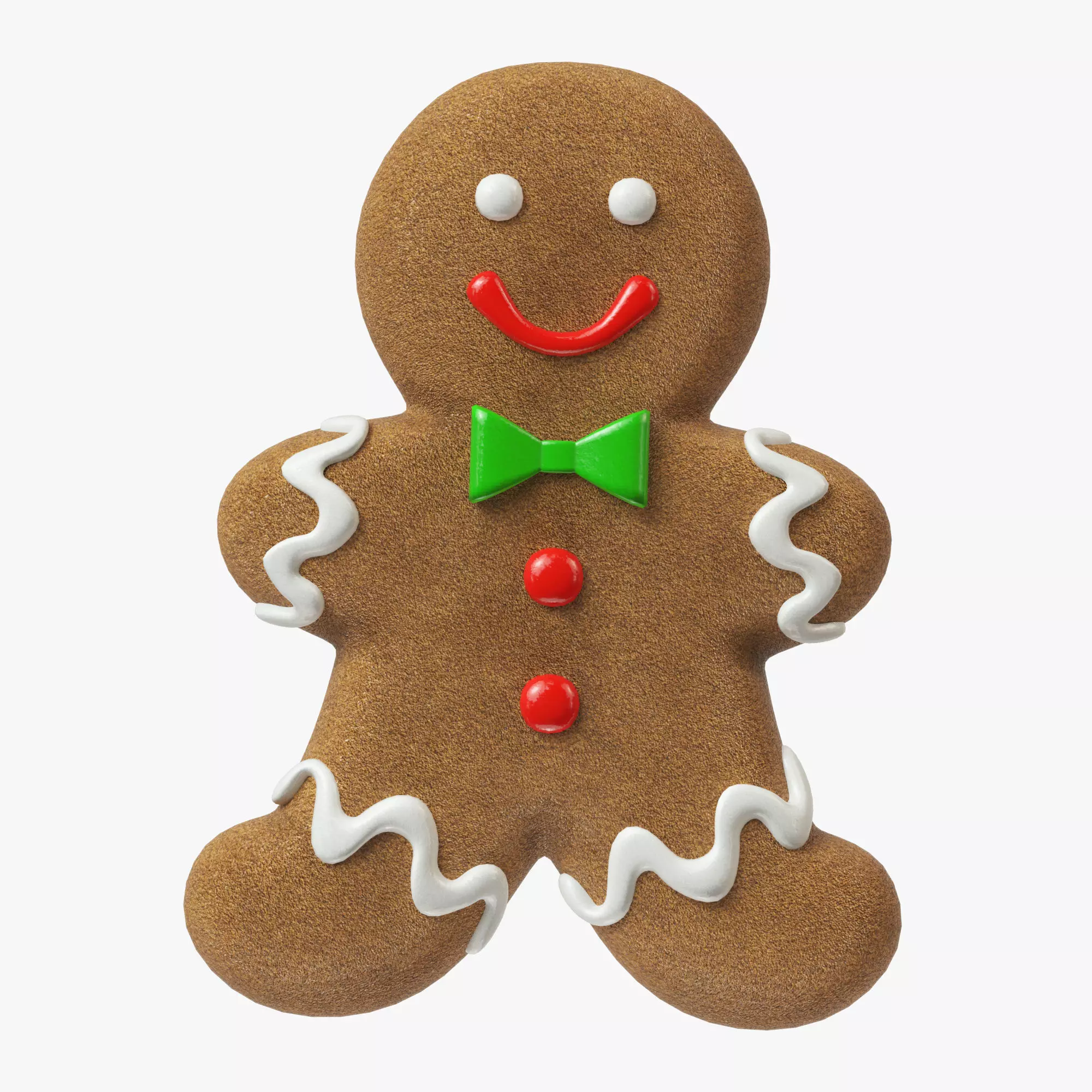gingerbread cookie 07 3D model_0