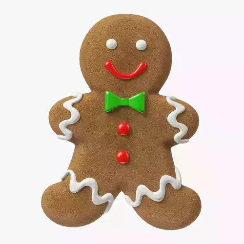 gingerbread cookie 07 3D model