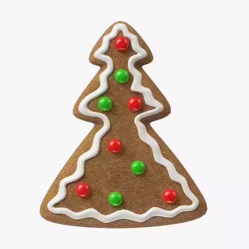 gingerbread cookie 06 3D model
