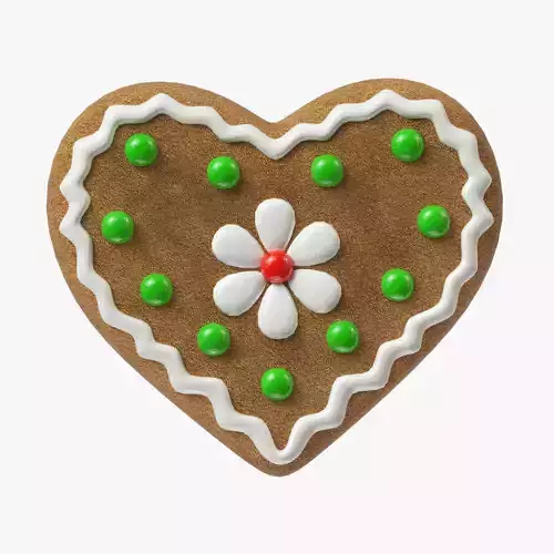gingerbread cookie 05 3D model