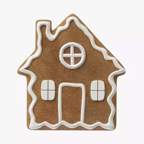 gingerbread cookie 04 3D model