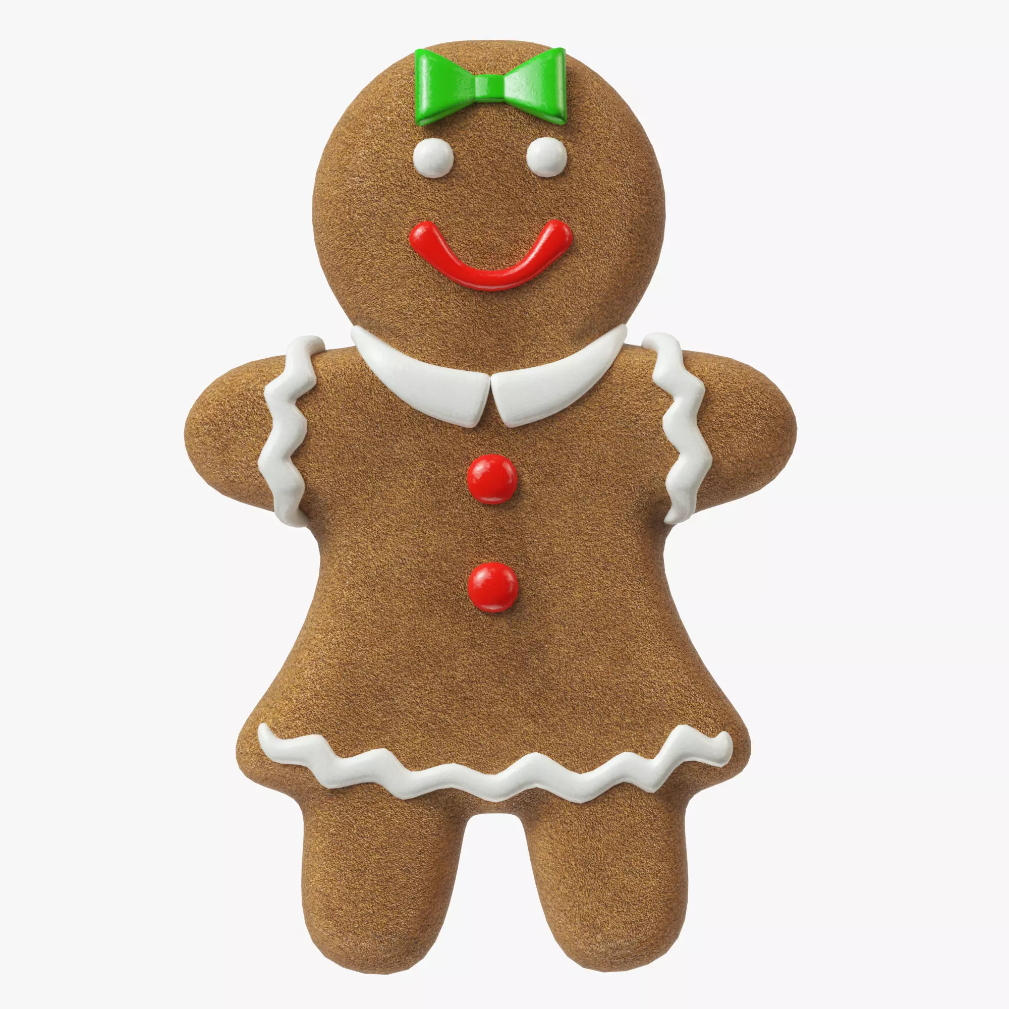 gingerbread cookie 01 3D model_0