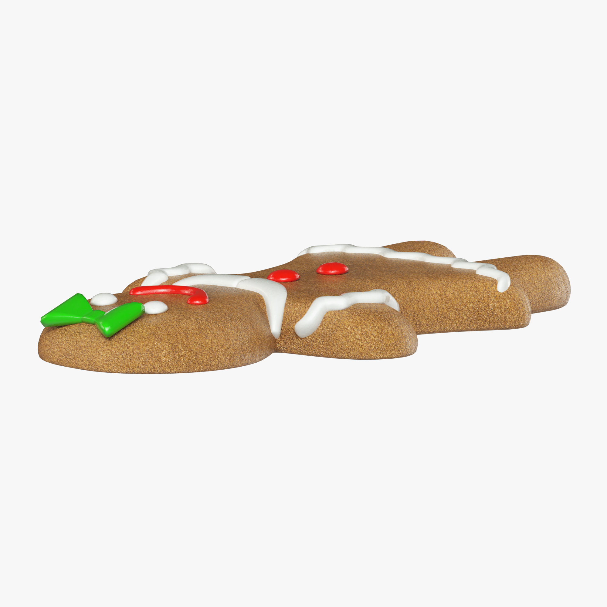 gingerbread cookie 01 3D model_2