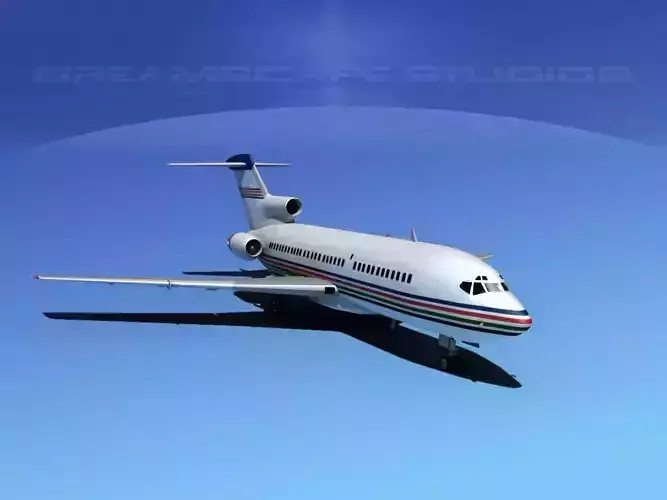 Boeing 727-100 Corporate Jet 1 3D model