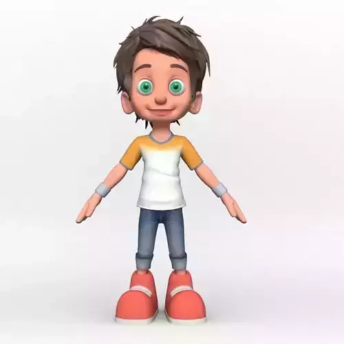 3D Cartoon boy v1