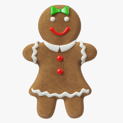 gingerbread cookies 3D Model Pack 2