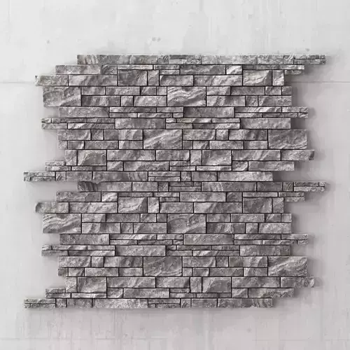 Stone panel decorative title 3D model