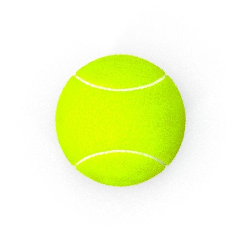 Tenis Ball FurFurry 3D model_5