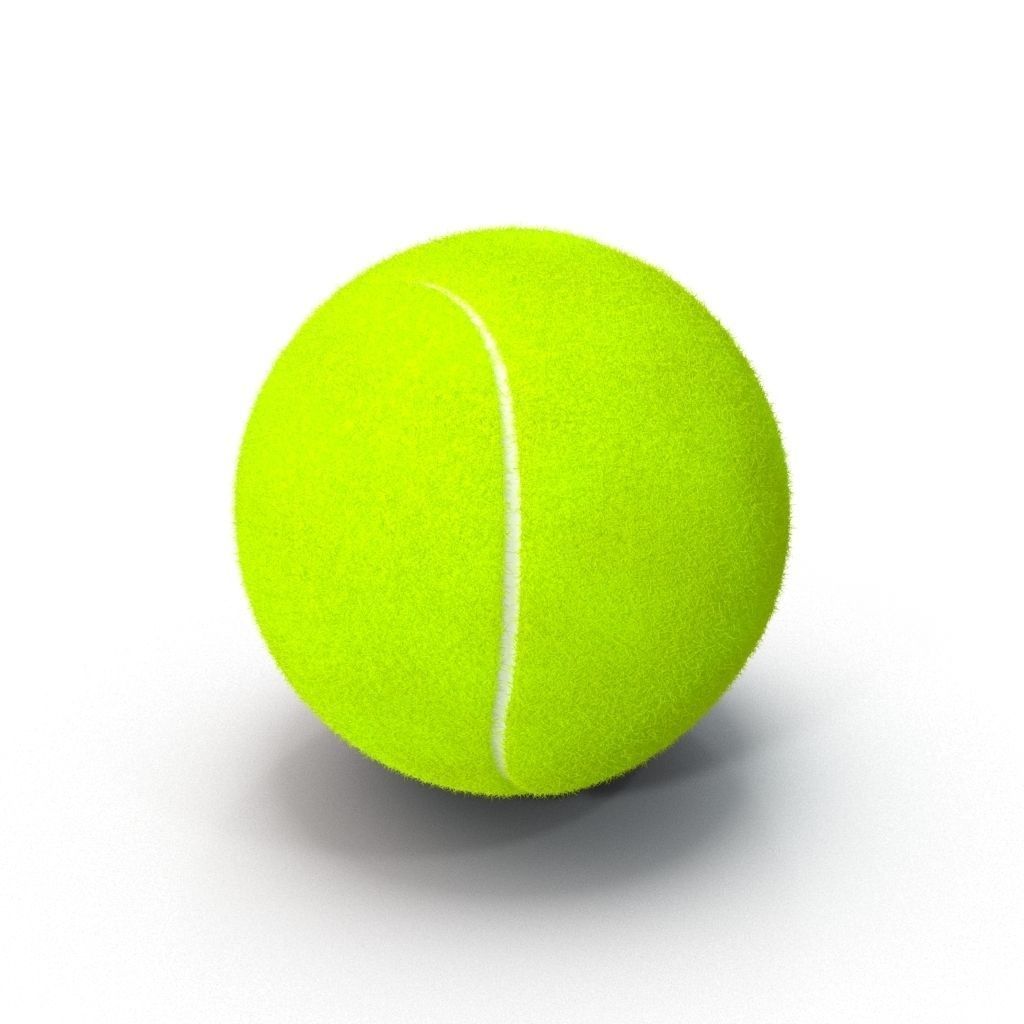 Tenis Ball FurFurry 3D model_4