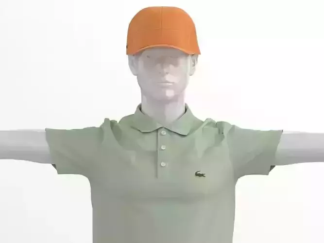 LACOSTE MAN T pose 3D model