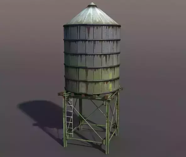 Water Tank 47 Low-poly 3D model