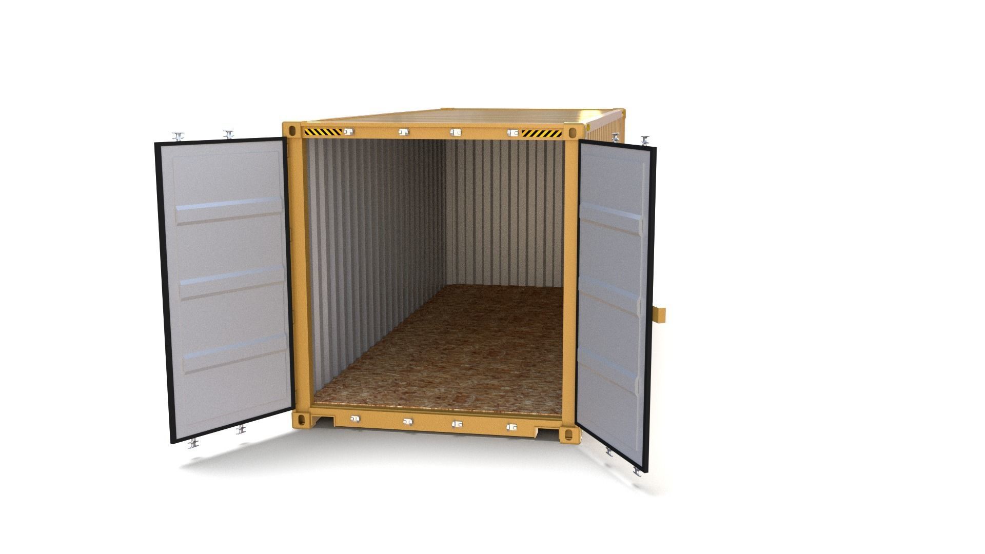 20ft Shipping Container MSC 3D model_4