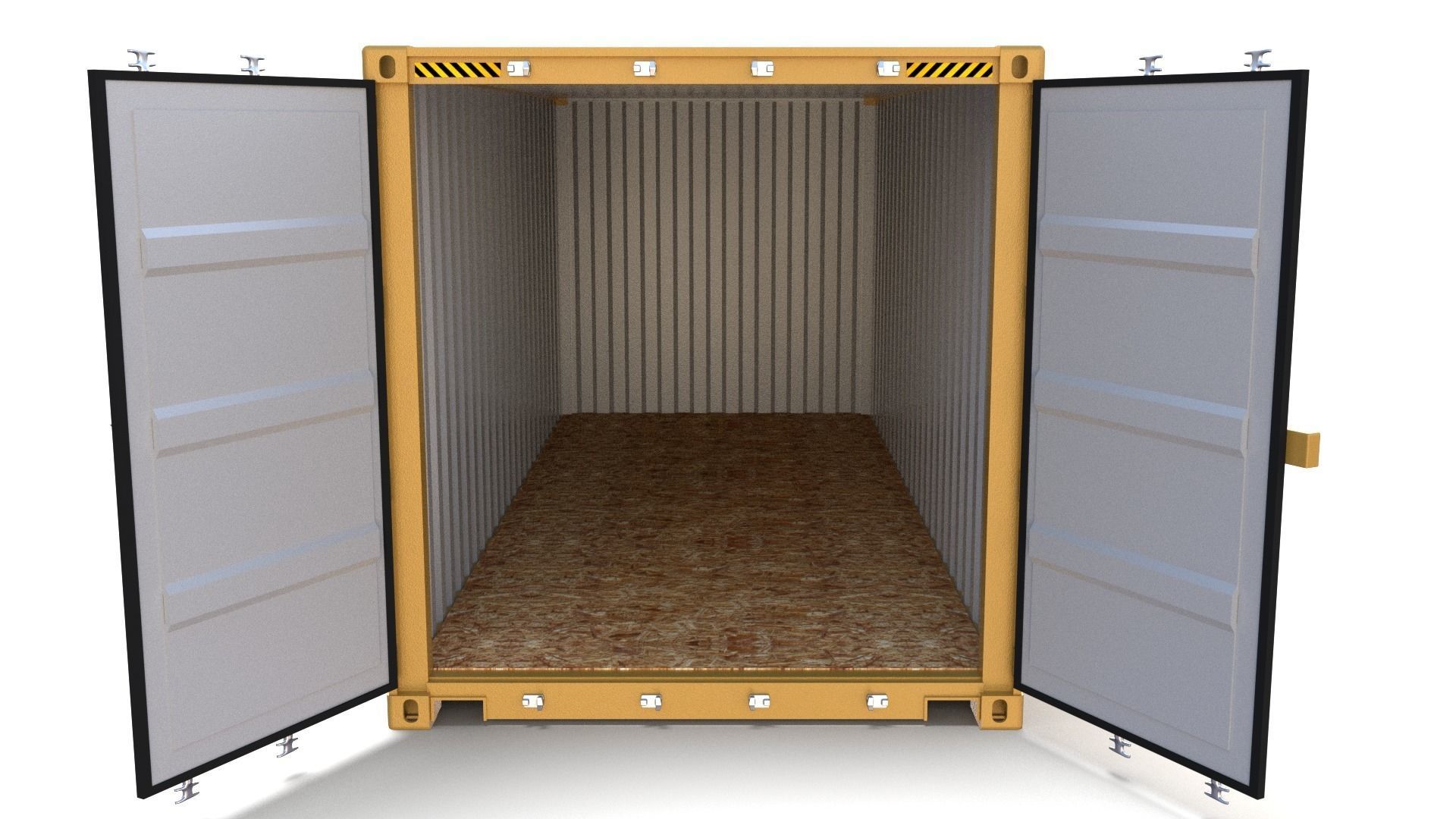20ft Shipping Container MSC 3D model_8