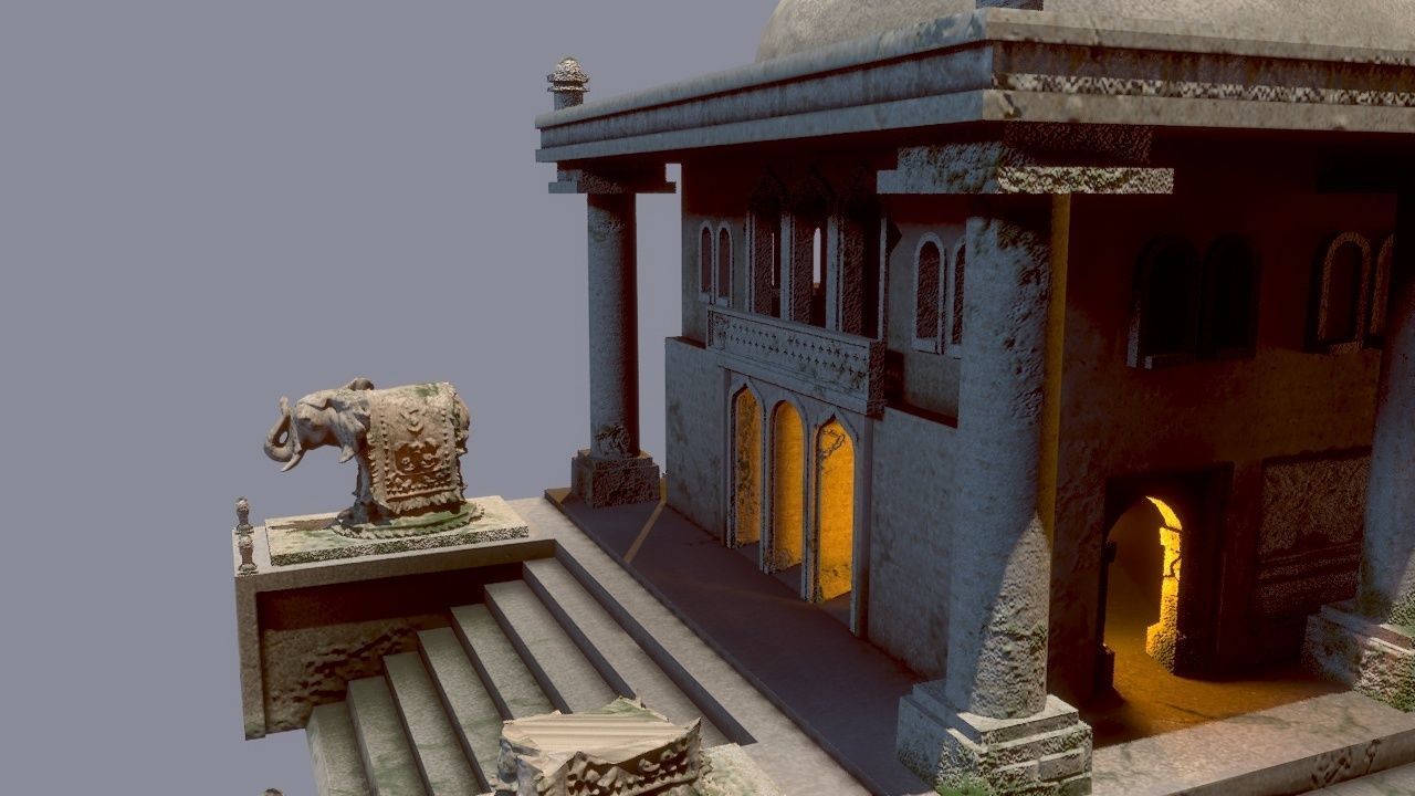 India Temple 3D model_3