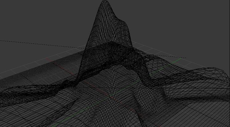 Mountain Low-poly 3D model_5