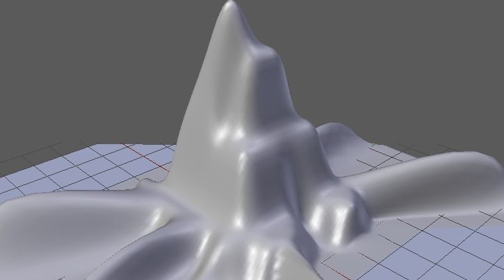 Mountain Low-poly 3D model_1