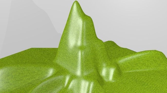 Mountain  Low-poly 3D model
