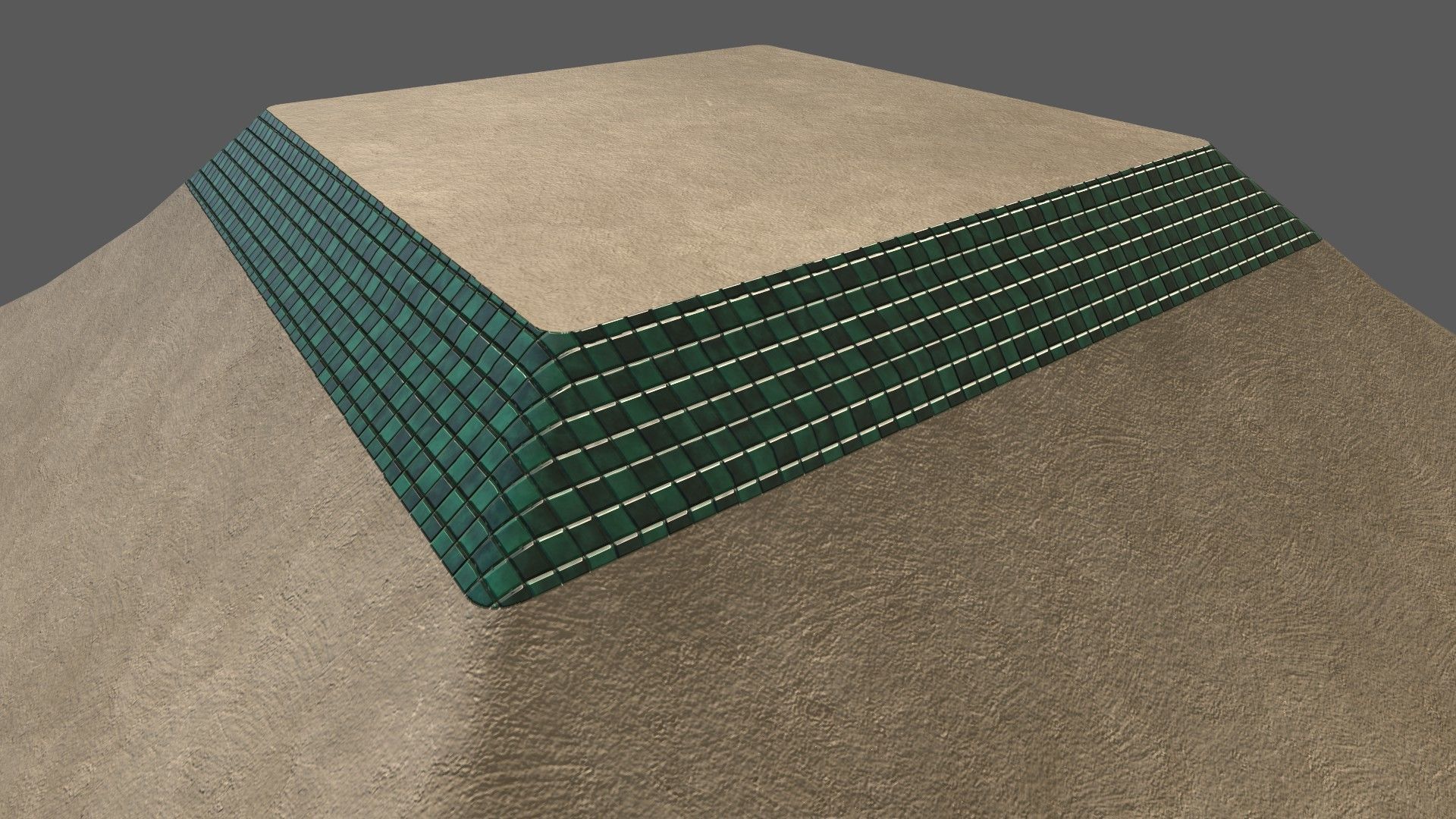 skatepark ramp tagged and cleaned Low-poly 3D model_8