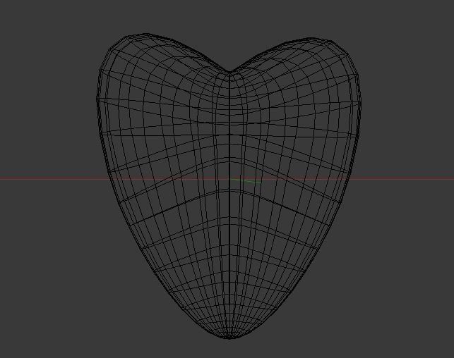 Heart Low-poly 3D model_6